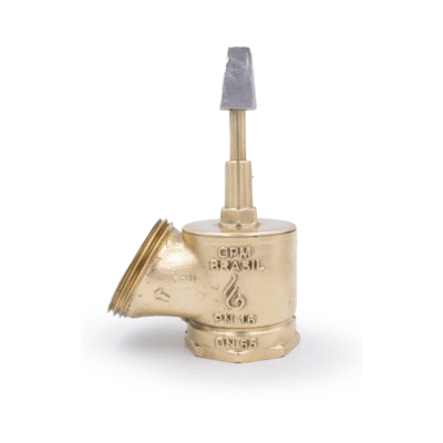 GPM 103 – Válvula Globo Comercial Compacta 45º PN 16 2.1/2” 11BSP x 5FPP em Latão com Recalque em Alumínio