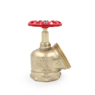 GPM 25 – Válvula Globo Comercial 45º PN 16 2.1/2” 11BSP x 5FPP em Latão com Volante de 90mm