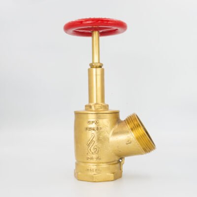 GPM 134 – Válvula Globo Industrial 45º PN 20 2.1/2” 8NPT x 7.1/2NH em Latão com Volante de 117mm