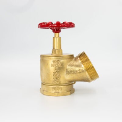 GPM 113 – Válvula Globo Industrial 45º PN 16 2.1/2” 8NPT x 7.1/2NH em Latão com Volante de 90mm