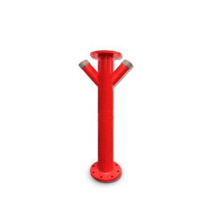 GPM 934 - Coluna de Hidrante DN 4" Tipo Y Com duas saídas 2.1/2 8NPT COM FLANGE PARA CANHAO DE 4" SCH 40 COM COSTURA