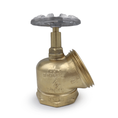 GPM 02 – Válvula Globo Comercial 45º PN 16 2.1/2” 5FPP em Latão com Volante de 90mm