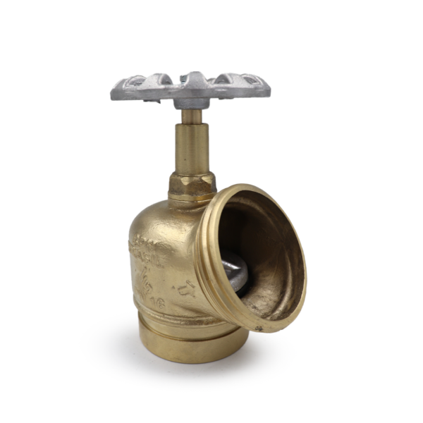 GPM 11 – Válvula Globo Comercial 45º PN 16 2.1/2” Grooved 76MM x 5FPP em Latão com Volante de 90mm - Imagem 4