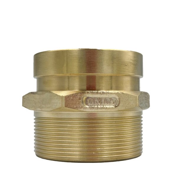 GPM 231 – Adaptador 2.1/2" Ranhura 73MM X 2.1/2" 11 BSP em Latão - Imagem 2