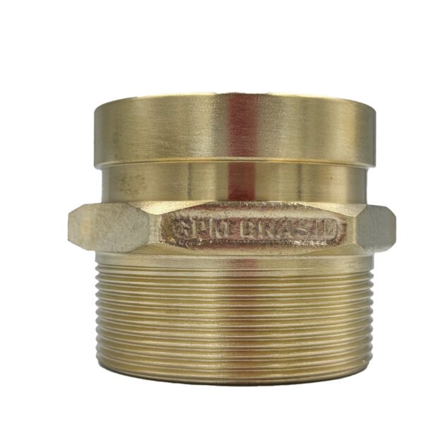 GPM 232 – Adaptador 2.1/2" Ranhura 76MM X 2.1/2" 11 BSP em Latão