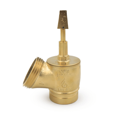 GPM 126 – Válvula Globo Industrial 45º PN 16 2.1/2” Grooved 73MM x 5FPP em Latão com Recalque